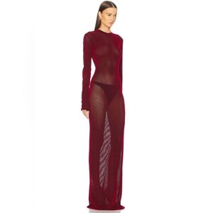 🆕Ludovic De Saint Sernin Sheer Red Maxi